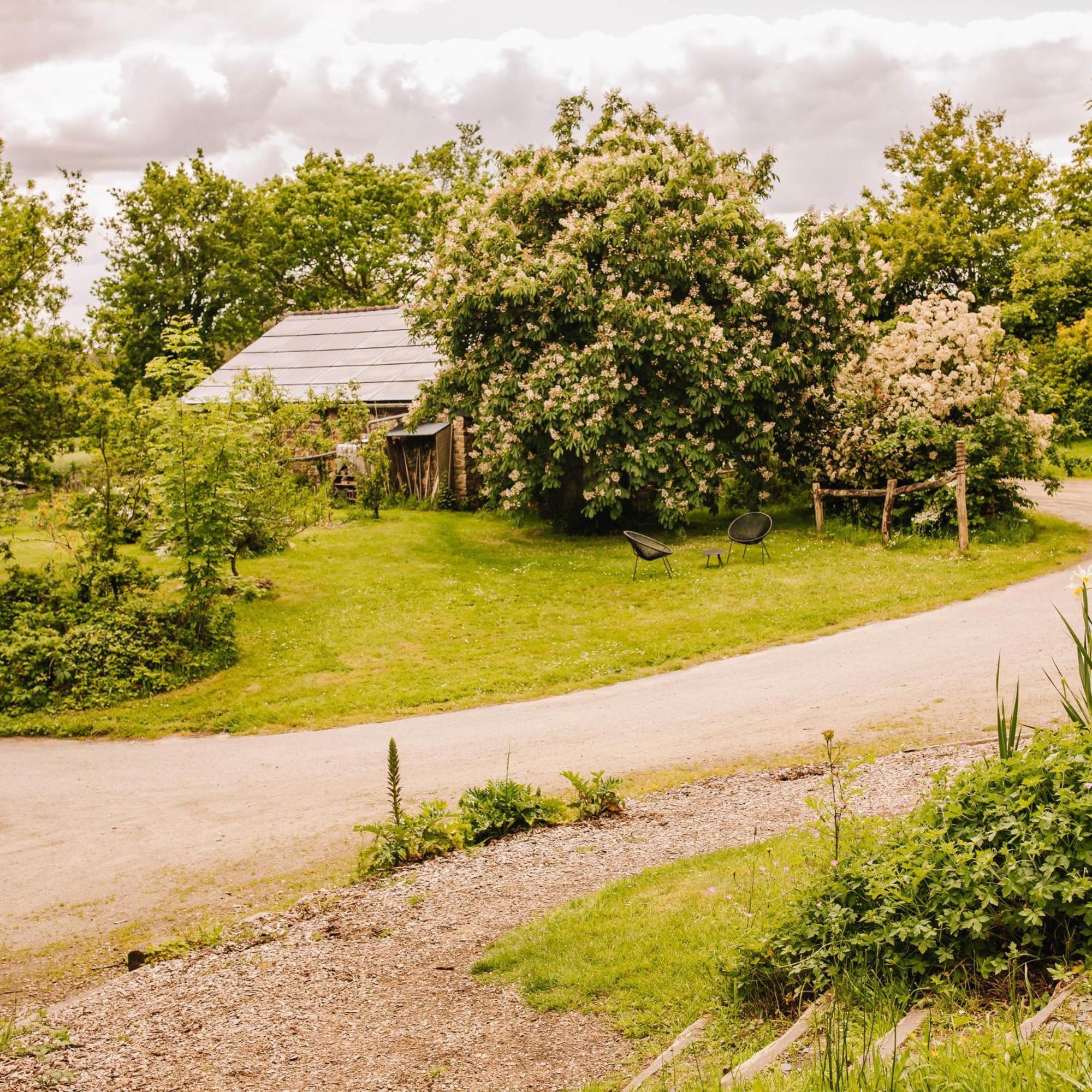 Ecolodge La Belle Verte Saint-Mʼhervé Exterior foto