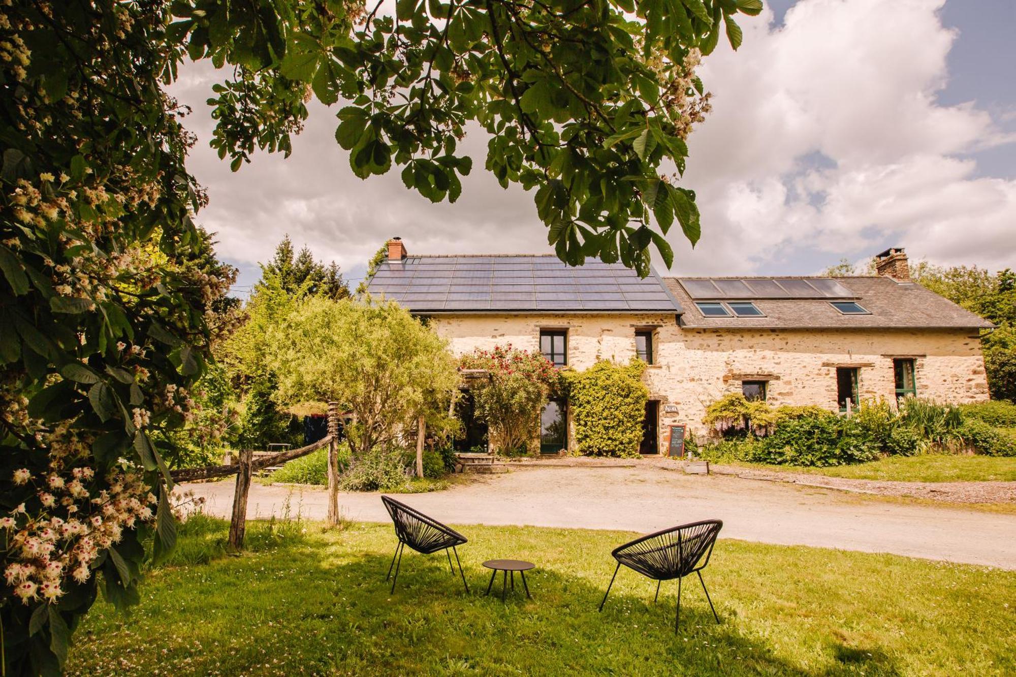 Ecolodge La Belle Verte Saint-Mʼhervé Exterior foto