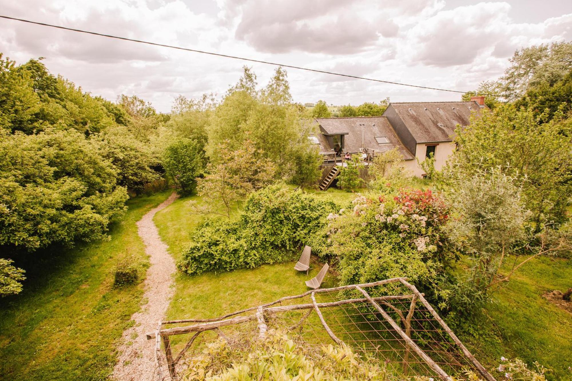 Ecolodge La Belle Verte Saint-Mʼhervé Exterior foto